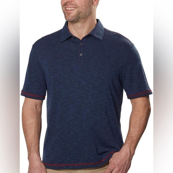 Nat Nast Men’s size Medium Navy Blue Short Sleeve Polo Shirt - Picture 1 of 9